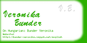 veronika bunder business card